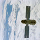 The Zarya module shortly after launch in 1998.